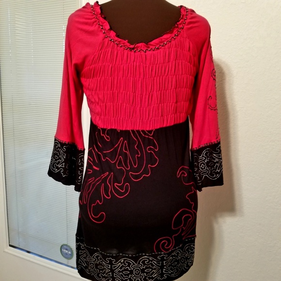 Krista Coral Stripe Dress